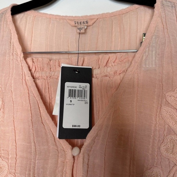 NWT Guess Lensie Beach Set Women's Pink Shorts XS Top S - Picture 7 of 13